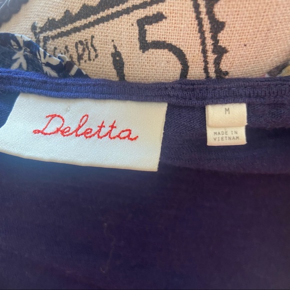 Anthro Deletta Ruffled Lyra slub sleeveless - Picture 8 of 9